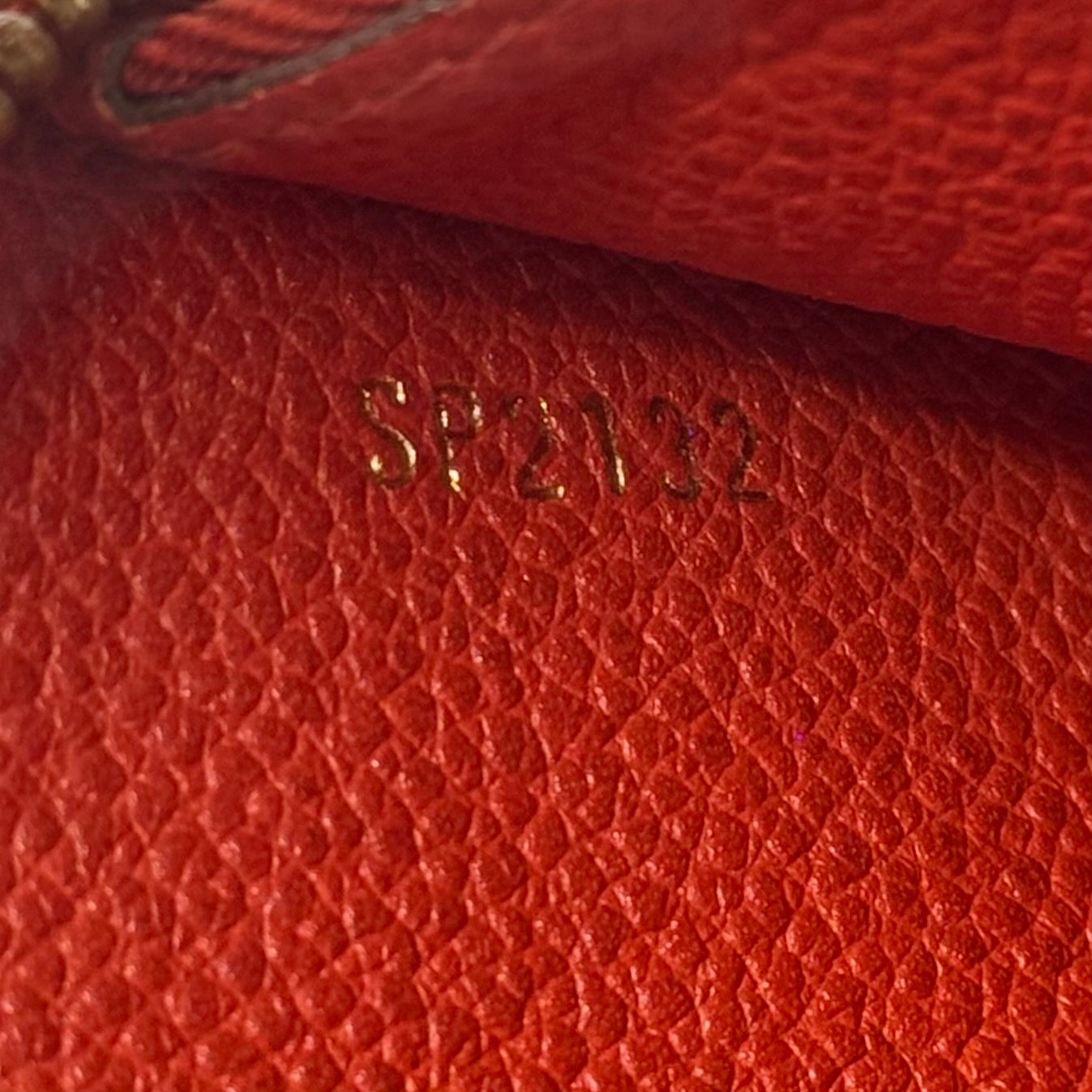 AS IS Monogram Empreinte Zippy Wallet Luxury Designer By Louis Vuitton, Size: Large