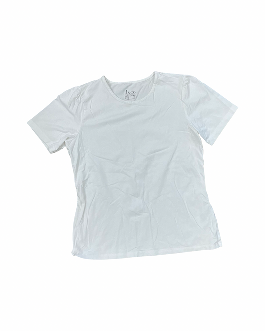 Top Ss Basic By D&Co. In White, Size:Xs