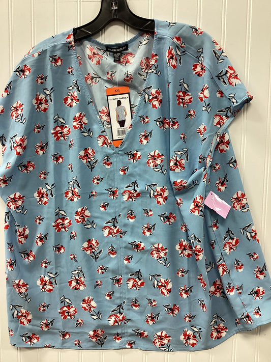 Top Ss By Hilary Radley In Blue, Size:1X