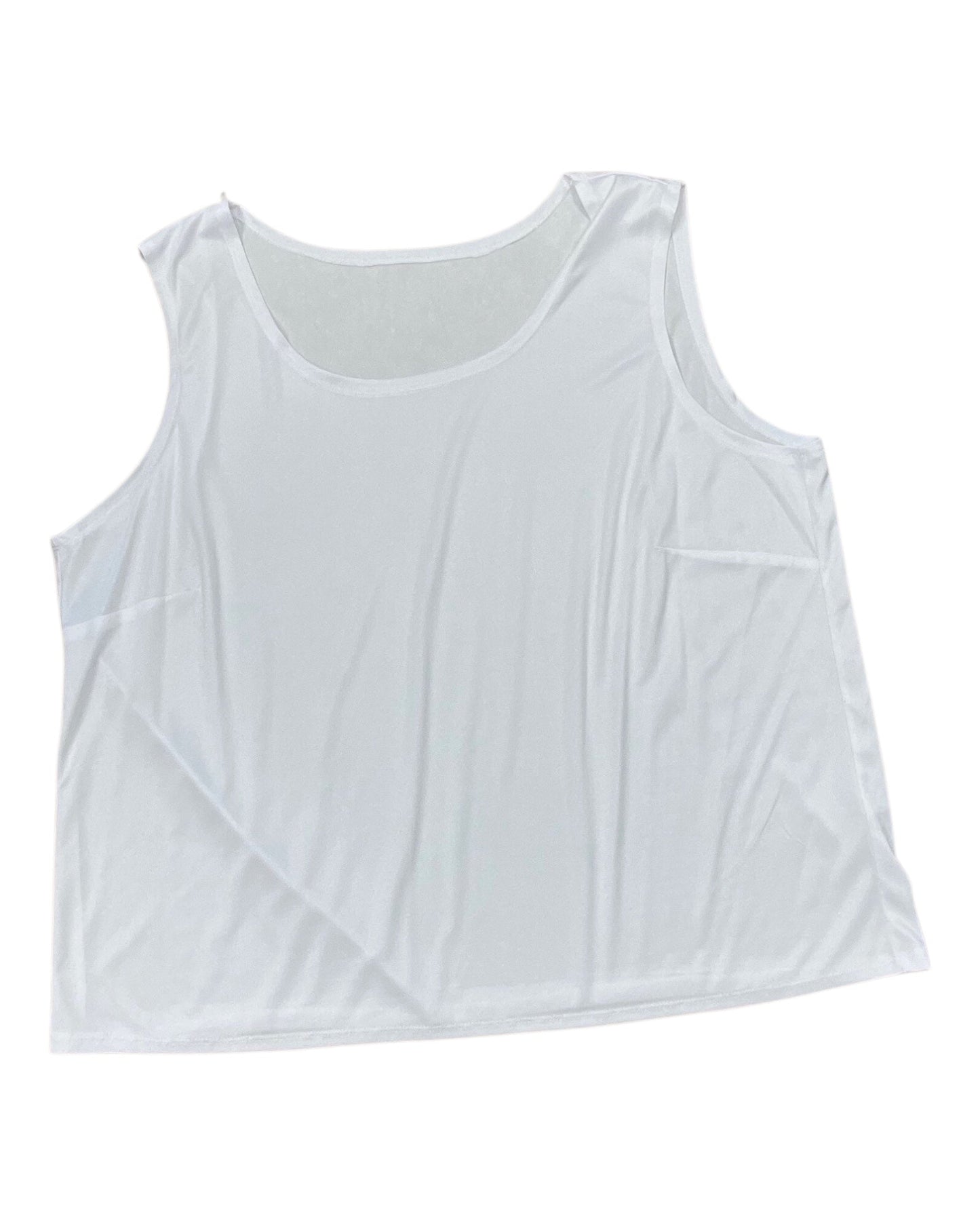 Top Sleeveless Basic By Clothes Mentor In White, Size:Xl