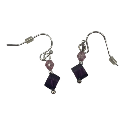 Earrings Dangle/Drop By Clothes Mentor In Purple