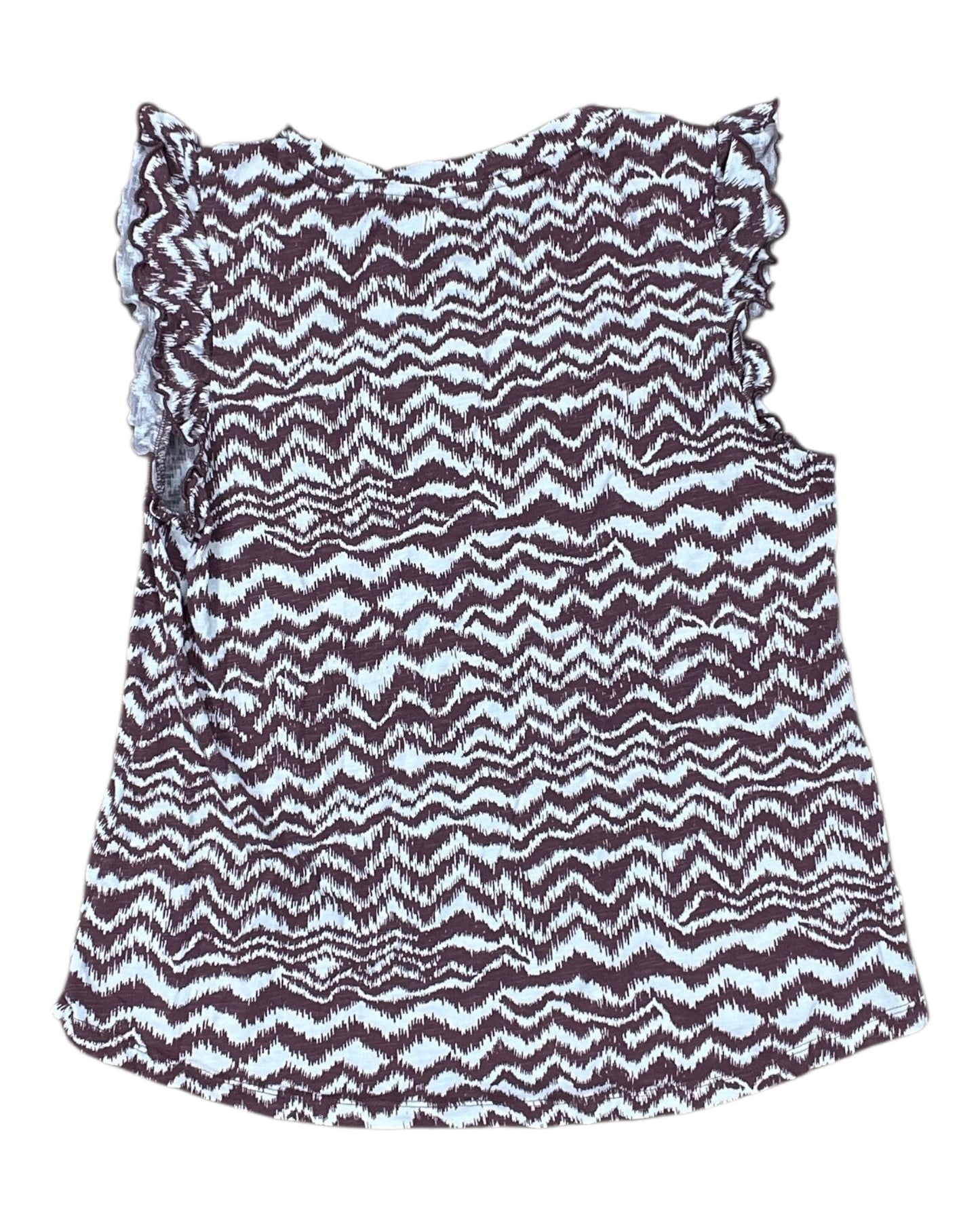 Top Sleeveless By Maurices In Pink & White, Size:M