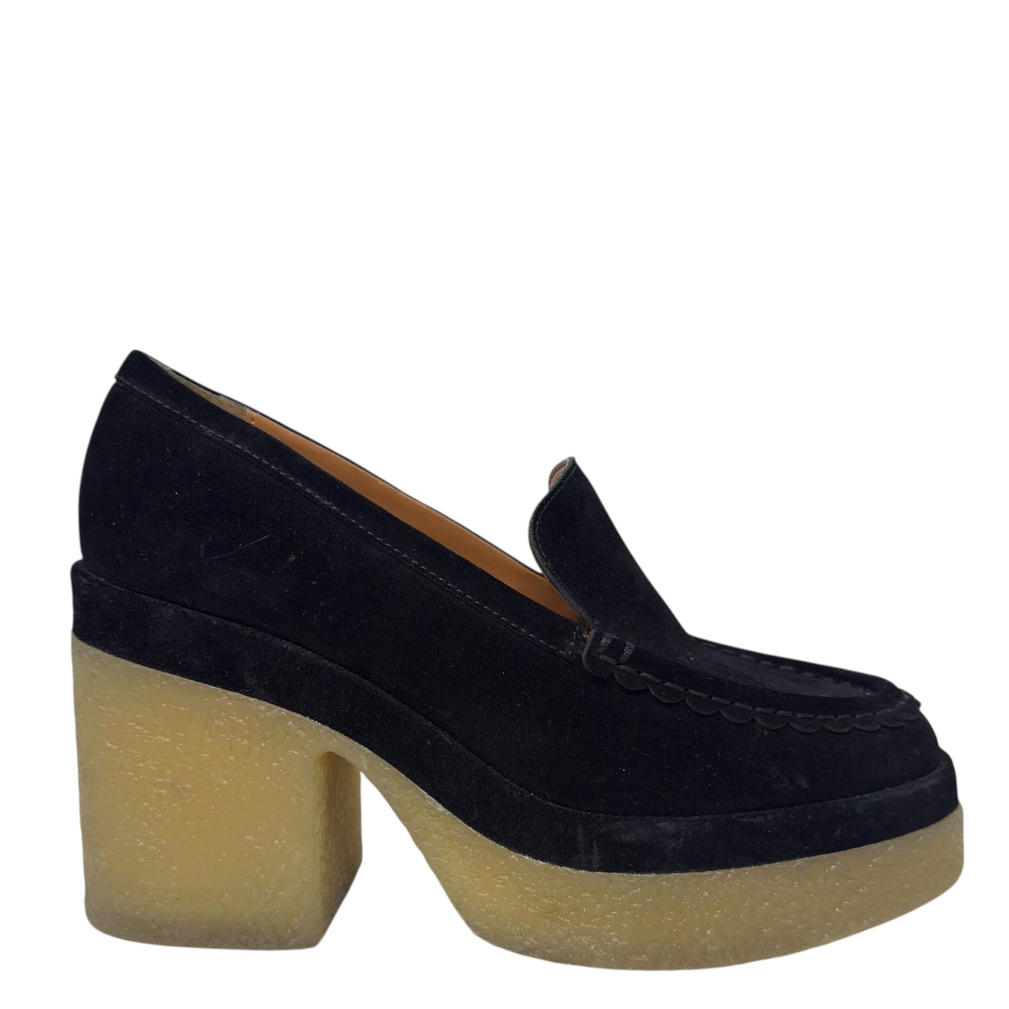 Lina Platform Loafer By Marc Fisher In Black Suede, Size: 9