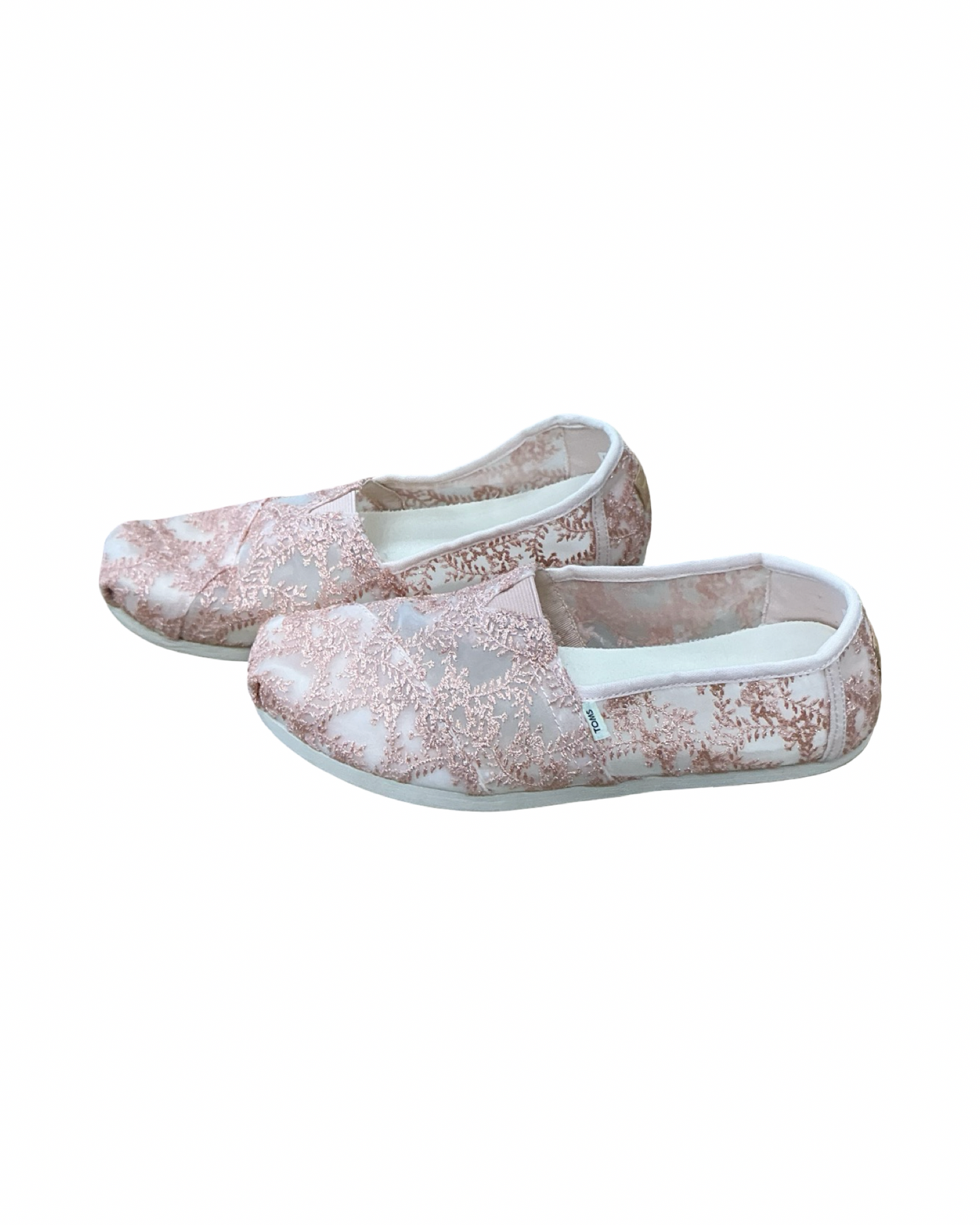 Shoes Flats By Toms In Pink, Size:8