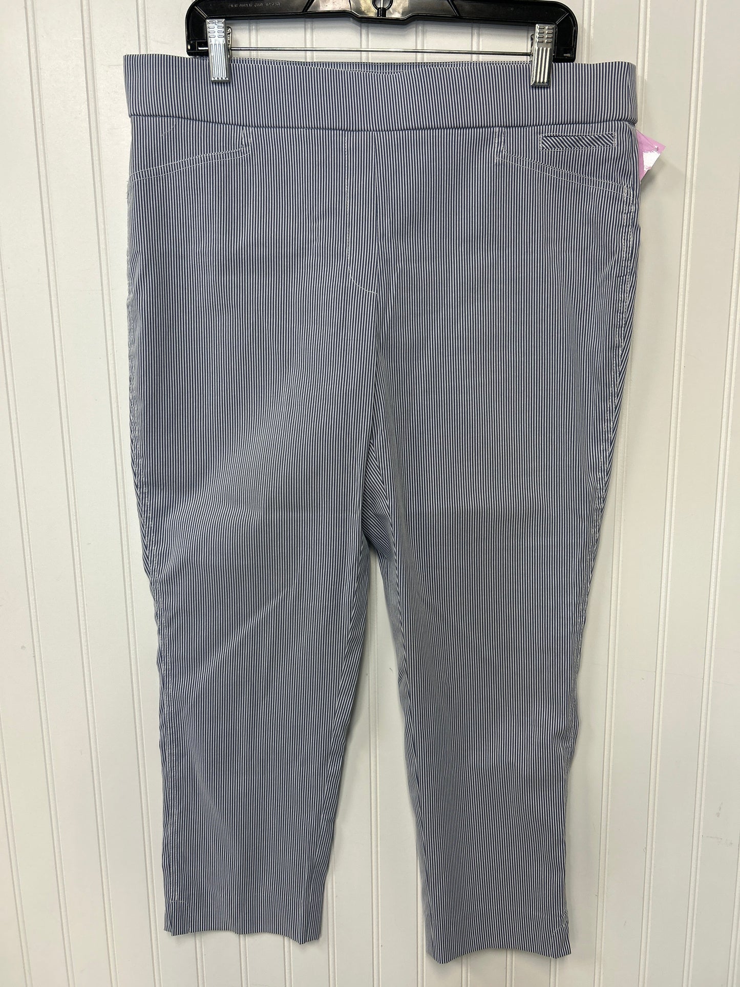 Capris By Anne Klein In Striped Pattern, Size:L