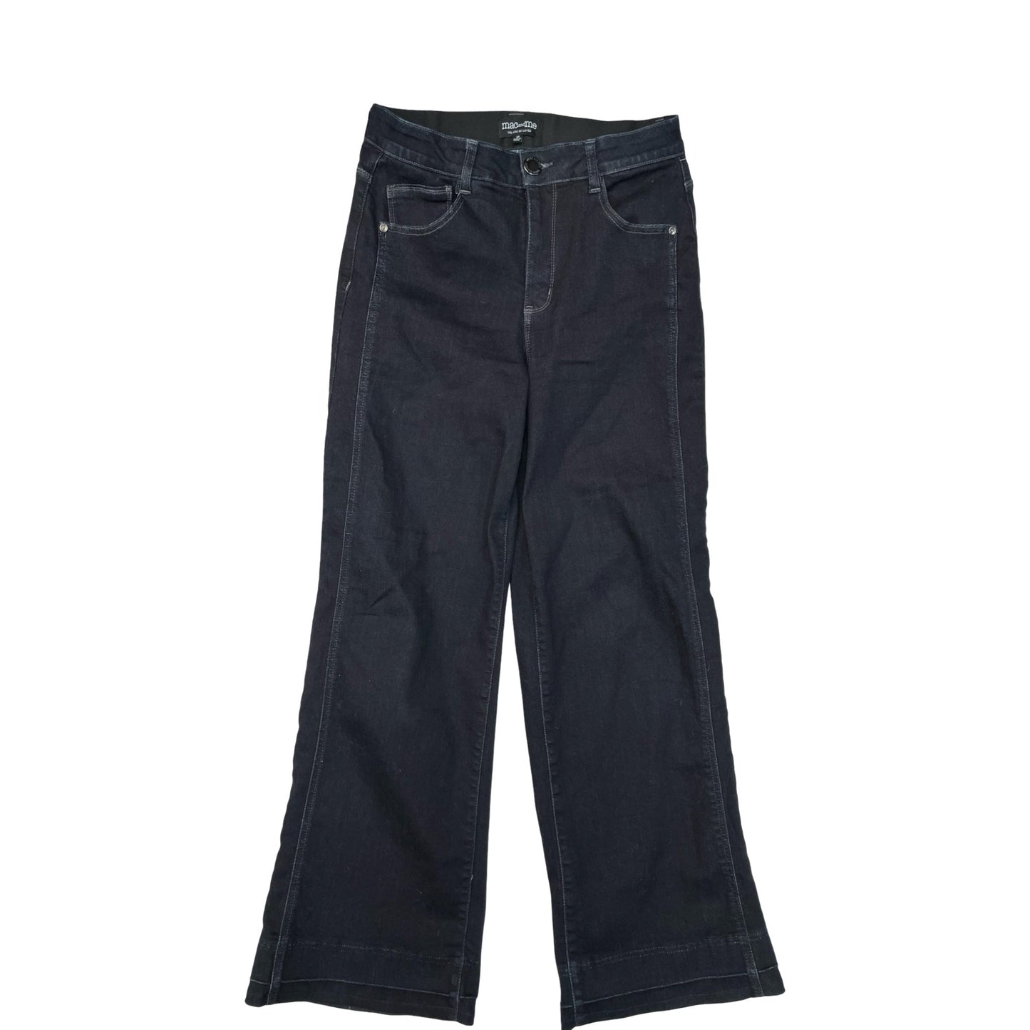 Jeans Wide Leg By MAC & ME In Black, Size:10