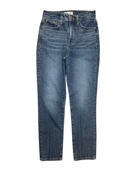 Jeans Straight By Madewell In Blue Denim, Size:0