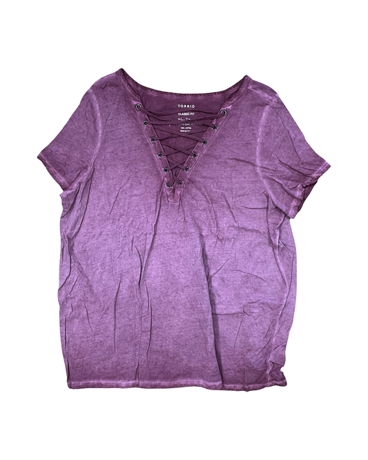 Top Ss By Torrid In Purple, Size:3X