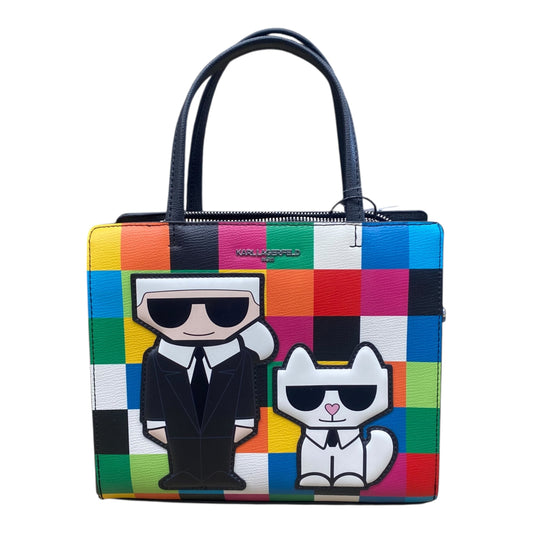 Handbag Designer By Karl Lagerfeld In Multi, Size:Medium