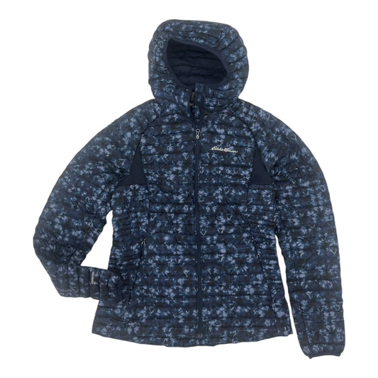 Jacket Puffer & Quilted By Eddie Bauer In Blue, Size:Xs