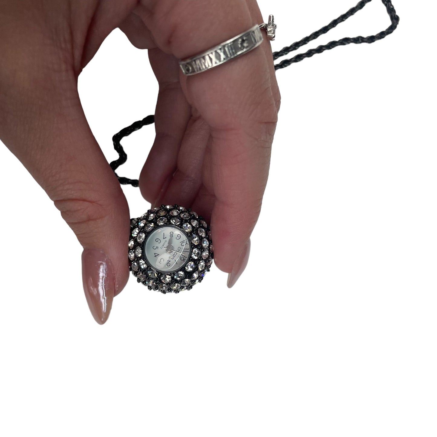 BLACK & SILVER NECKLACE CHARM by CLOTHES MENTOR