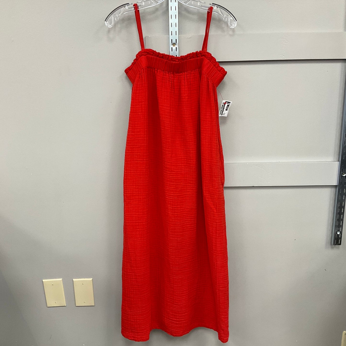 Dress Casual Maxi By Loft Beach In Red, Size:M