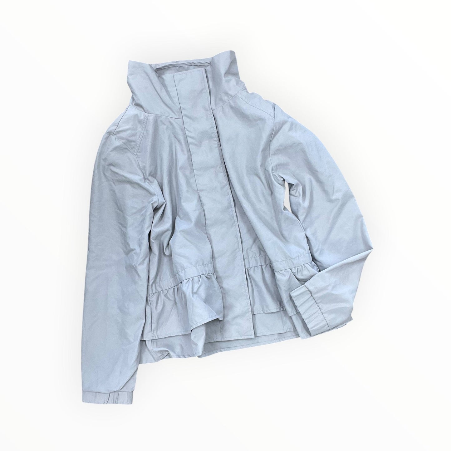 Jacket Windbreaker By Clothes Mentor In Grey, Size:S