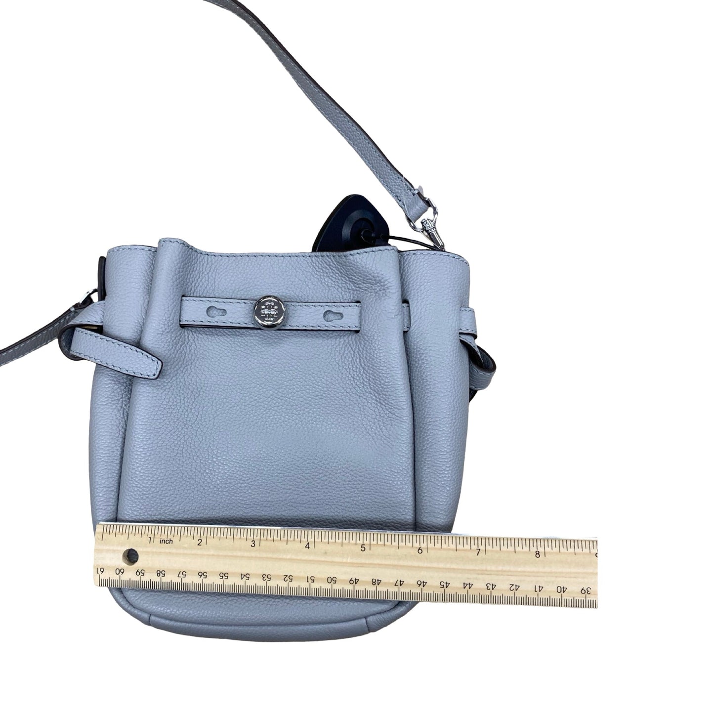 Handbag Designer By Tory Burch In Grey, Size:Small
