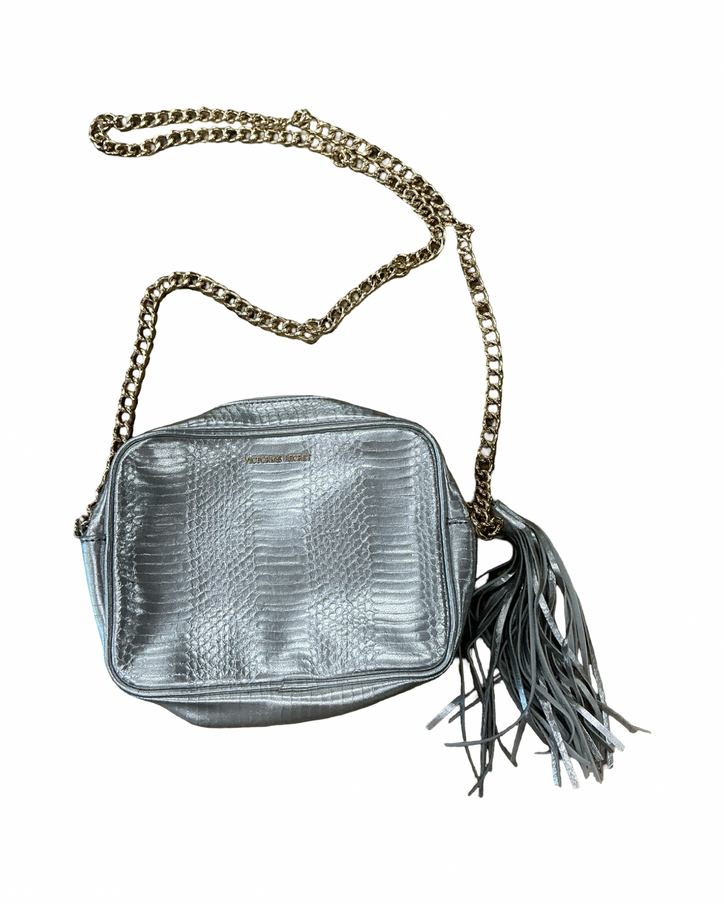 Crossbody By Victorias Secret In Silver, Size:Small