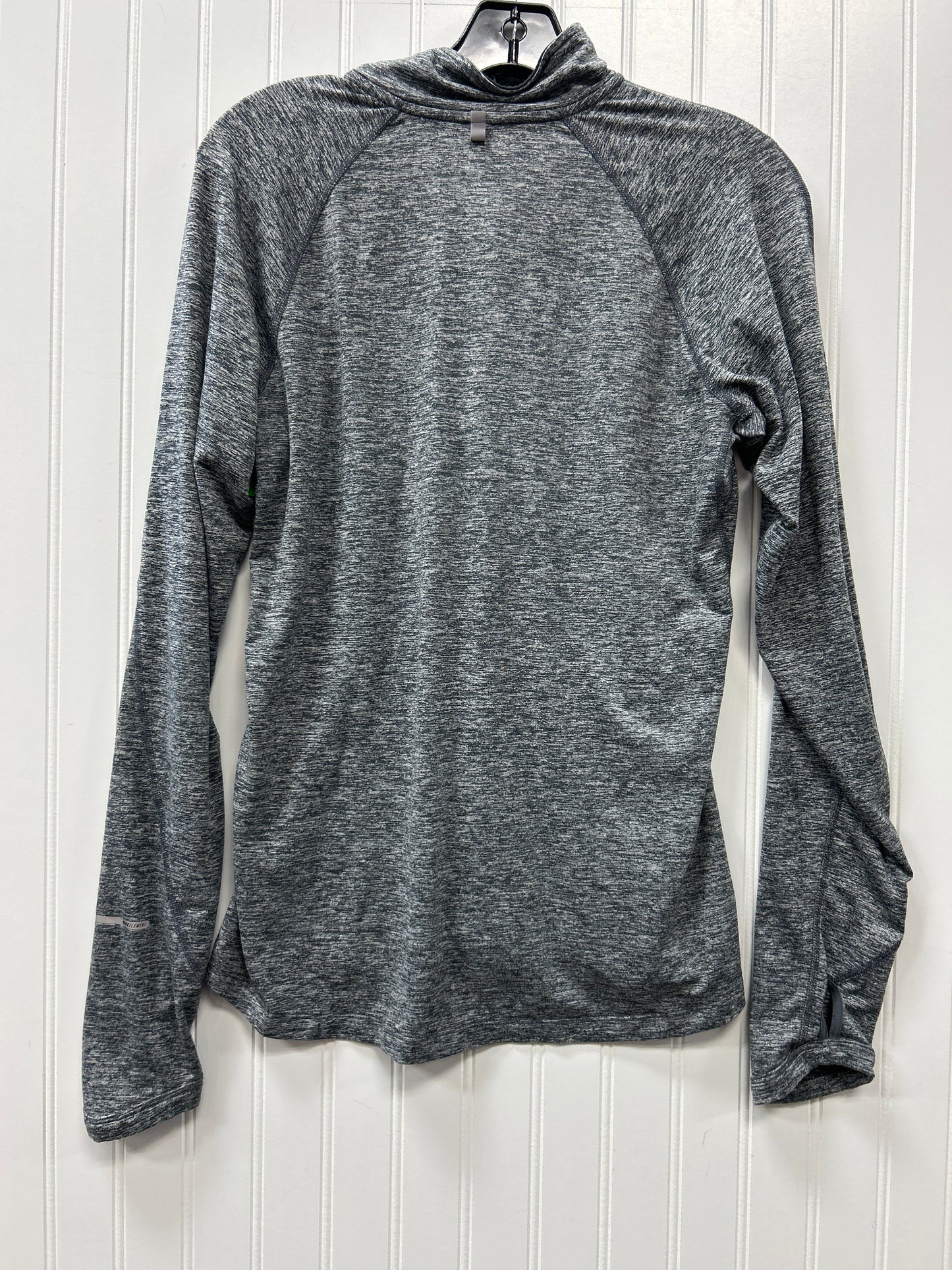 Athletic Top Ls Collar By Nike In Black, Size:M