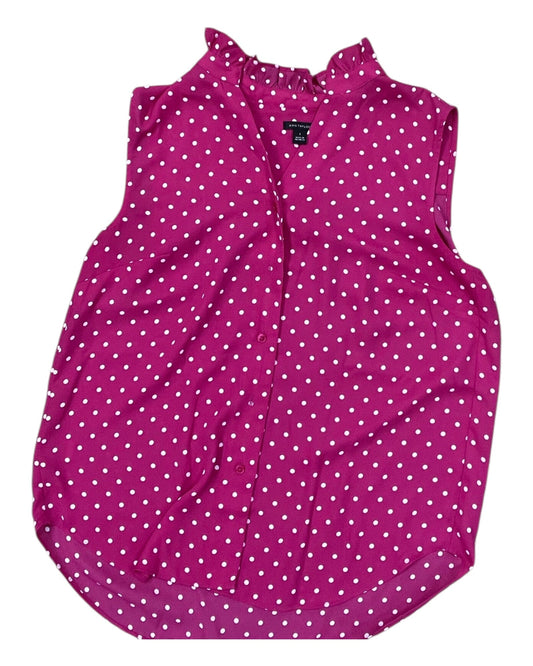 Blouse Sleeveless By Ann Taylor In Pink, Size:S