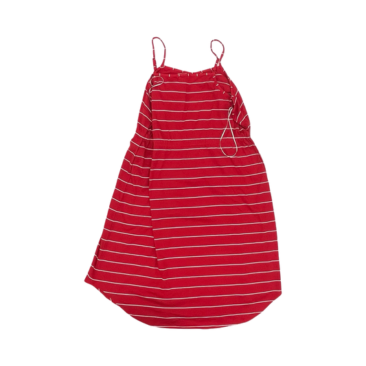 Dress Casual Midi By Maurices In Red & White, Size:2X