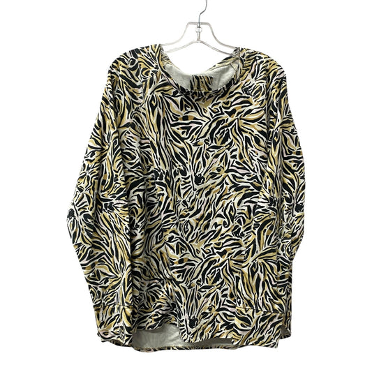 Top Ls Designer By Lilly Pulitzer In Black & Tan, Size:1X