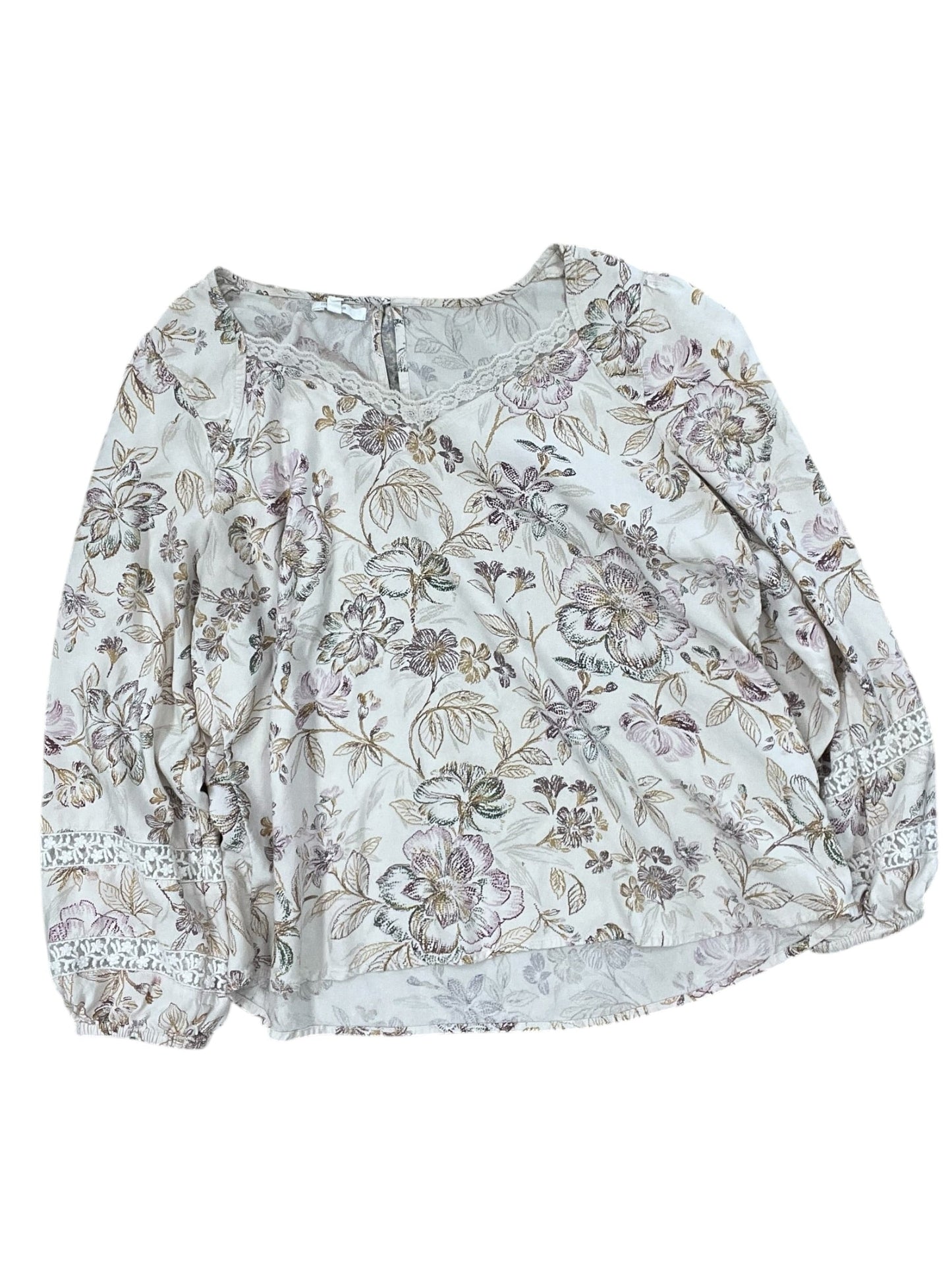 Top 3/4 Sleeve By Maurices In Cream, Size:L