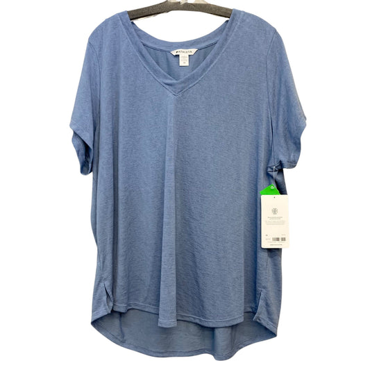 Athletic Top Ss By Athleta In Blue, Size:2X