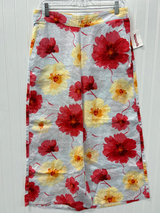 Pants Linen By Jolie In Floral Print, Size:L