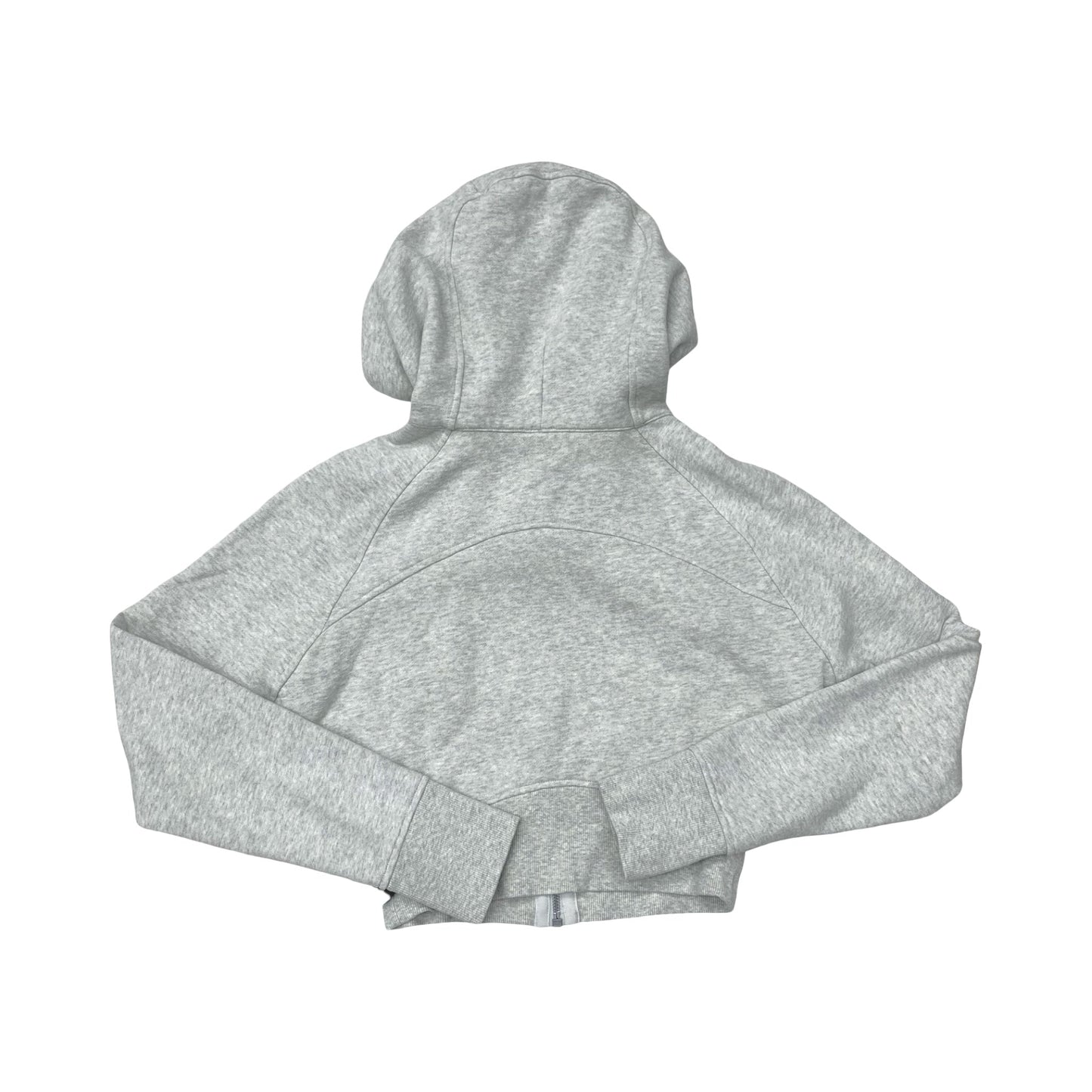 Athletic Jacket By Lululemon In Grey, Size:2