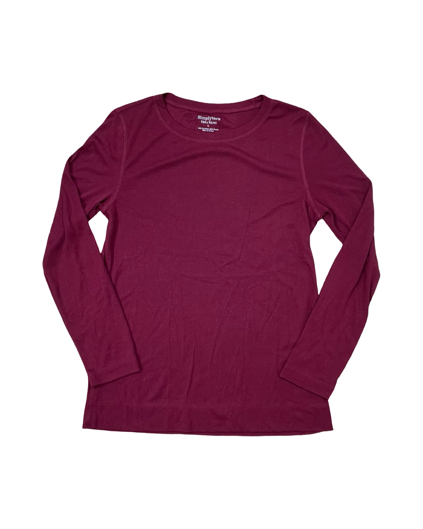 Top Ls By Simply Vera In Red, Size:L