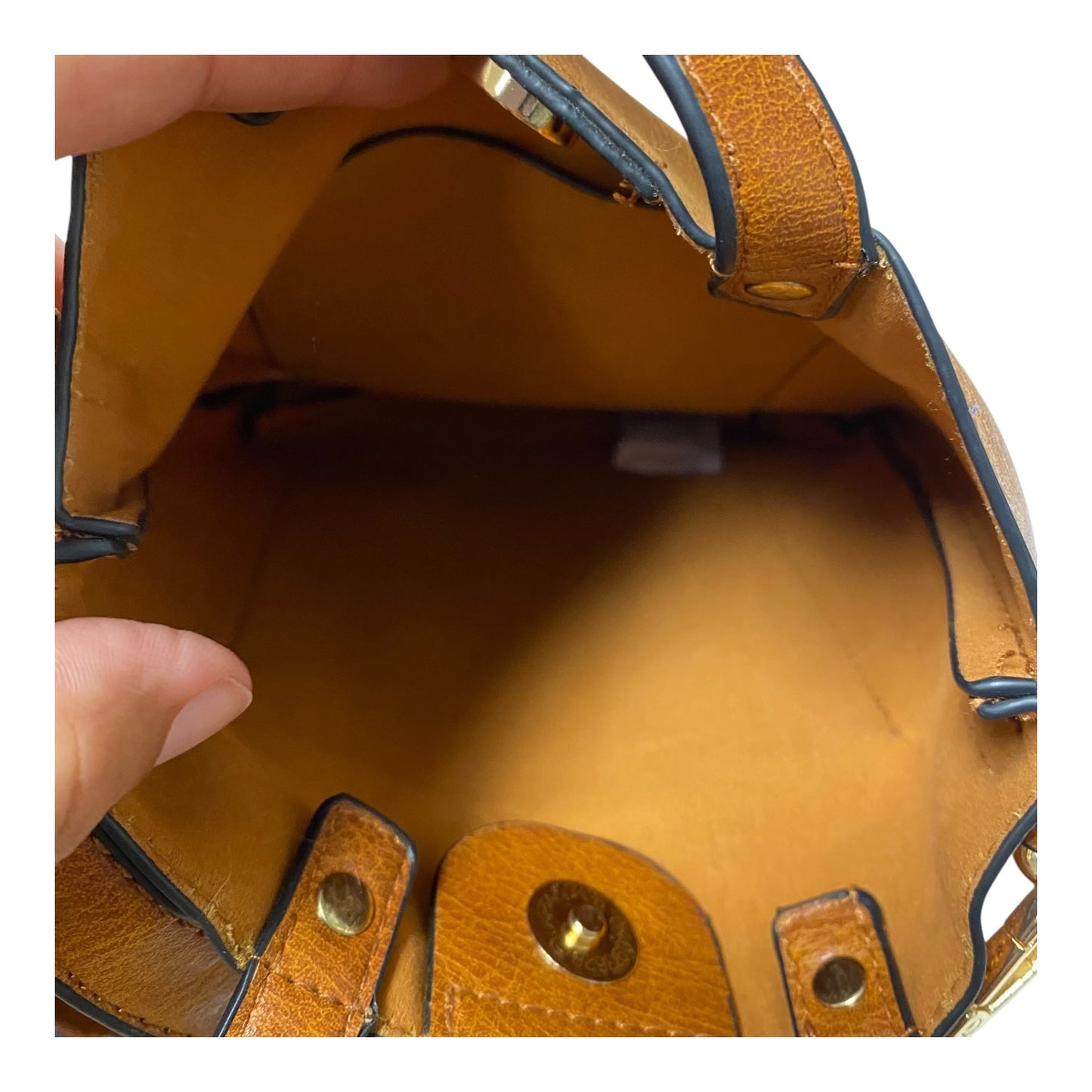 Crossbody Leather By Clothes Mentor In Brown, Size:Small