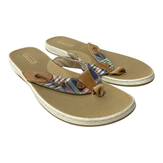 Sandals Flip Flops By Sperry In Brown, Size:11