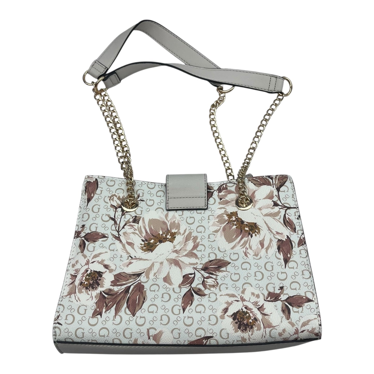 Handbag By Guess In Floral Print, Size:Medium