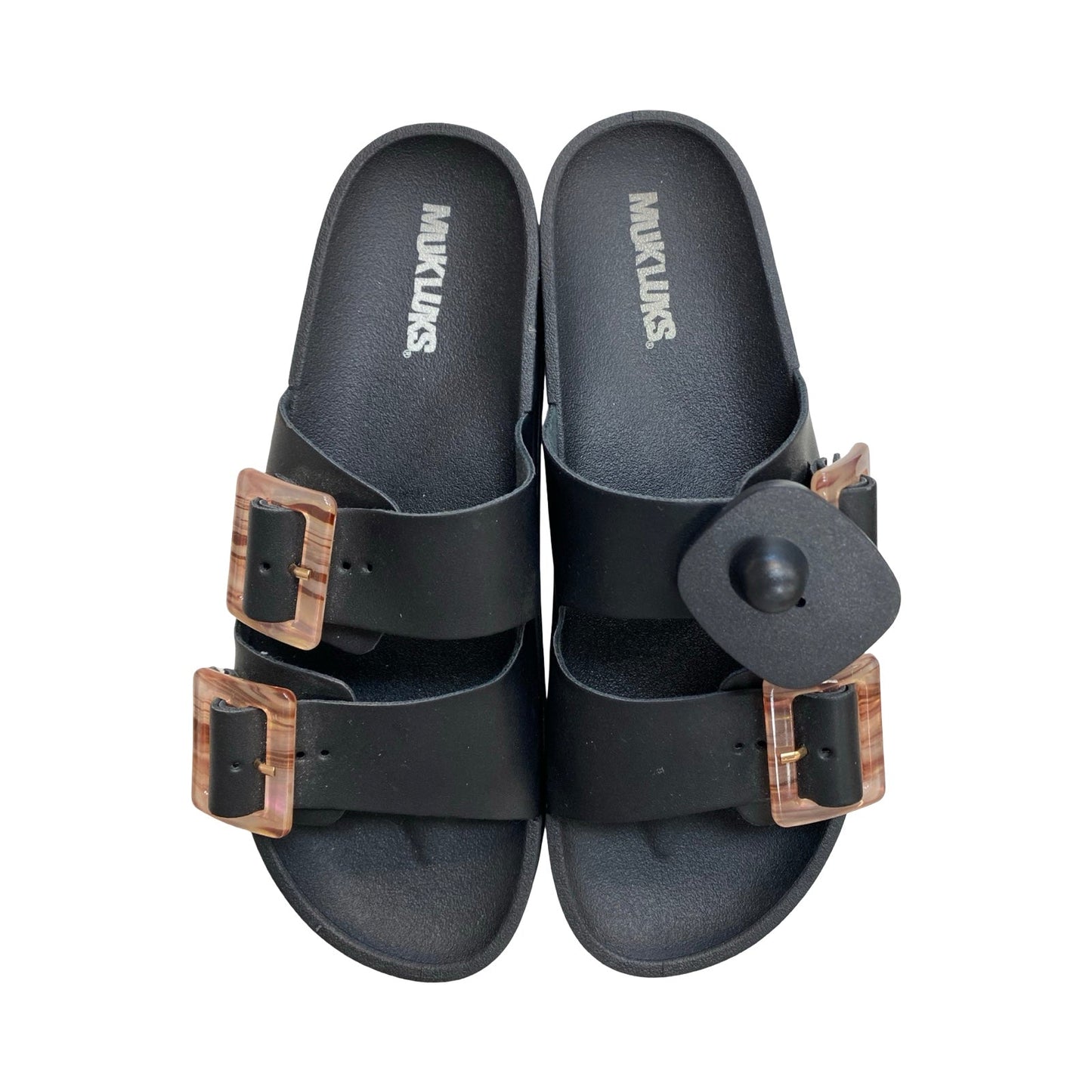 Sandals Flats By Muk Luks In Black, Size:8