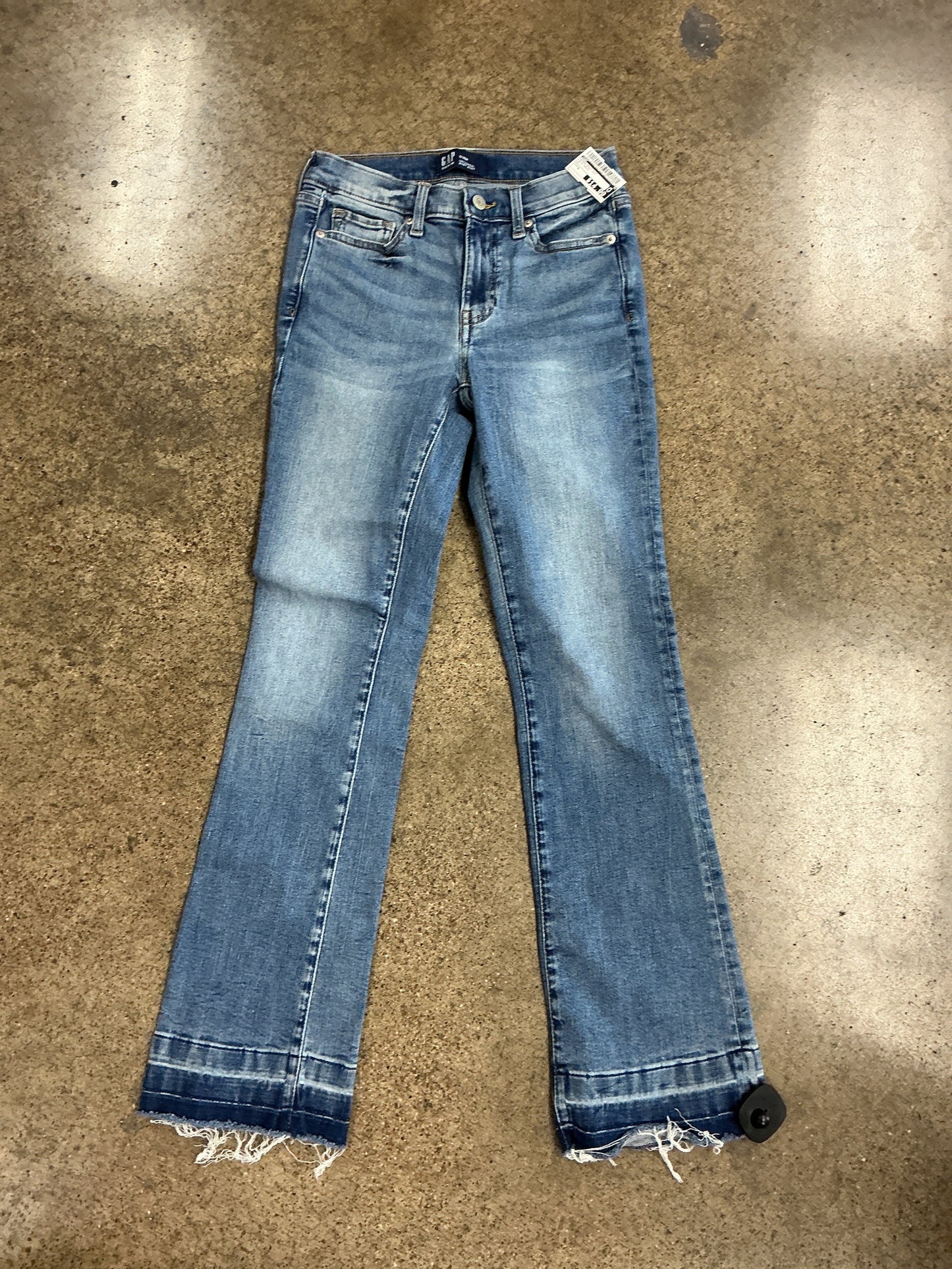 Jeans Boot Cut By Gap In Blue Denim, Size:0