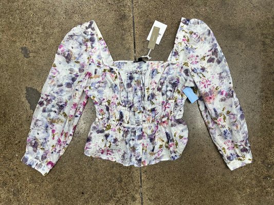 Top Ls By J. Crew In Floral Print, Size:10