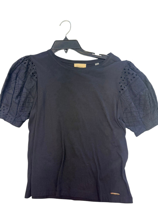 Top Short Sleeve By Elie Tahari In Black, Size: S