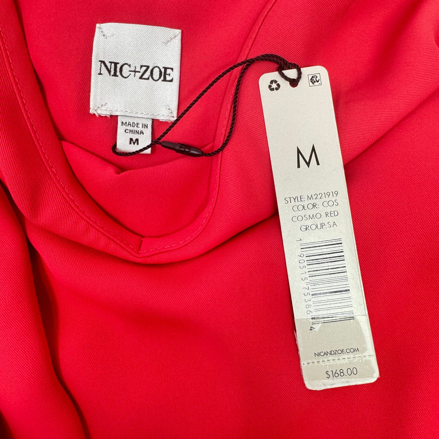 Red Dress Casual Maxi Nic + Zoe, Size M