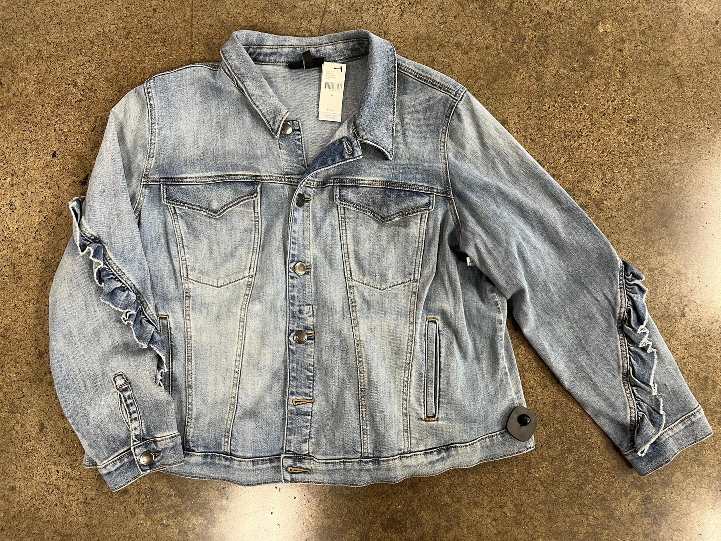 Jacket Denim By Lane Bryant In Blue Denim, Size:26