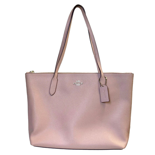 Handbag Designer By Coach In Peach, Size:Medium