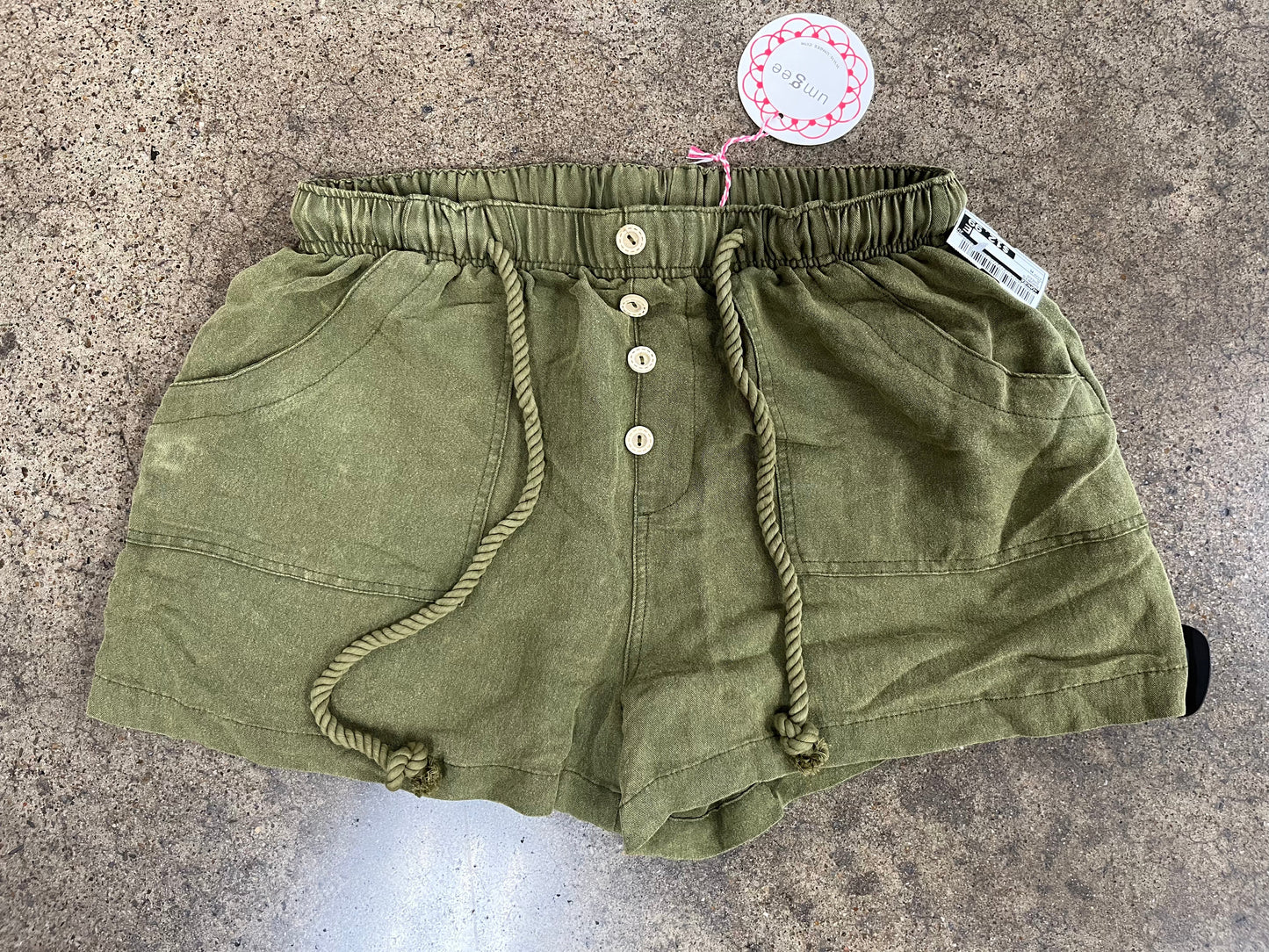 Shorts By Umgee In Green, Size:M