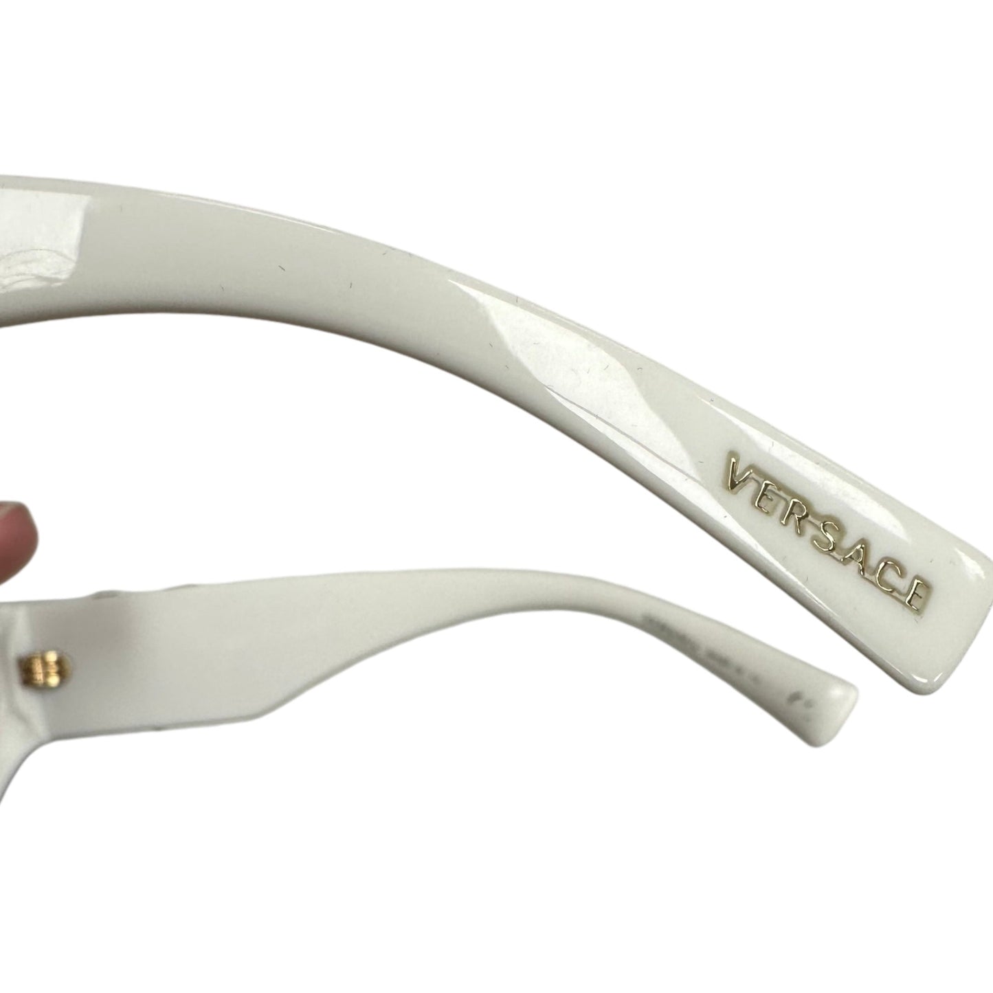 Sunglasses Luxury Designer By Versace In White