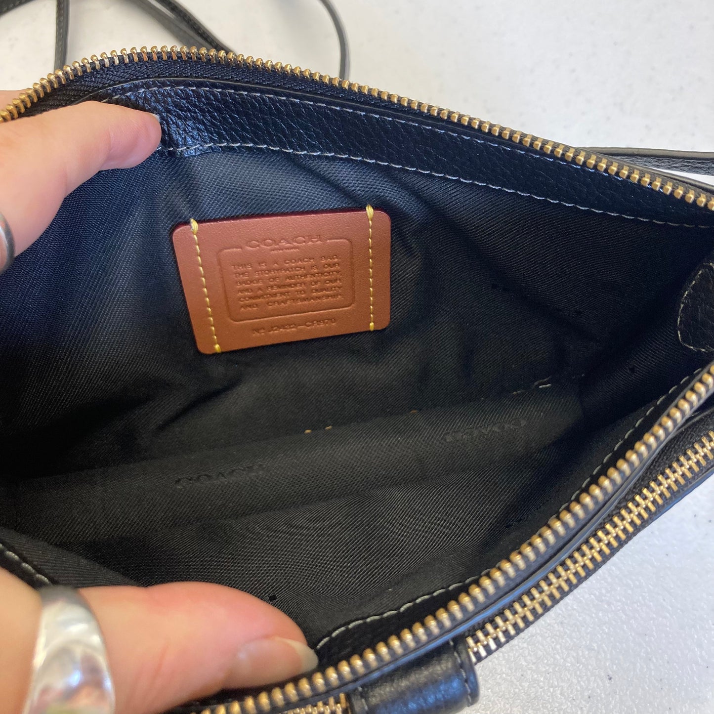 Crossbody Designer By Coach In Black, Size:Small