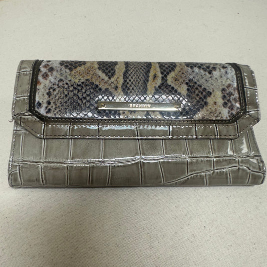 Wallet Designer By Brahmin In Brown & Tan, Size:Large