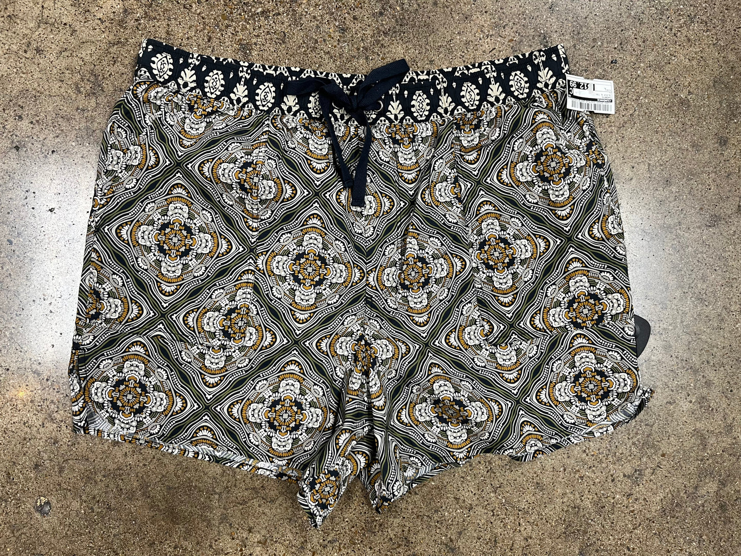 Shorts By Sundance In Black & Tan, Size:L