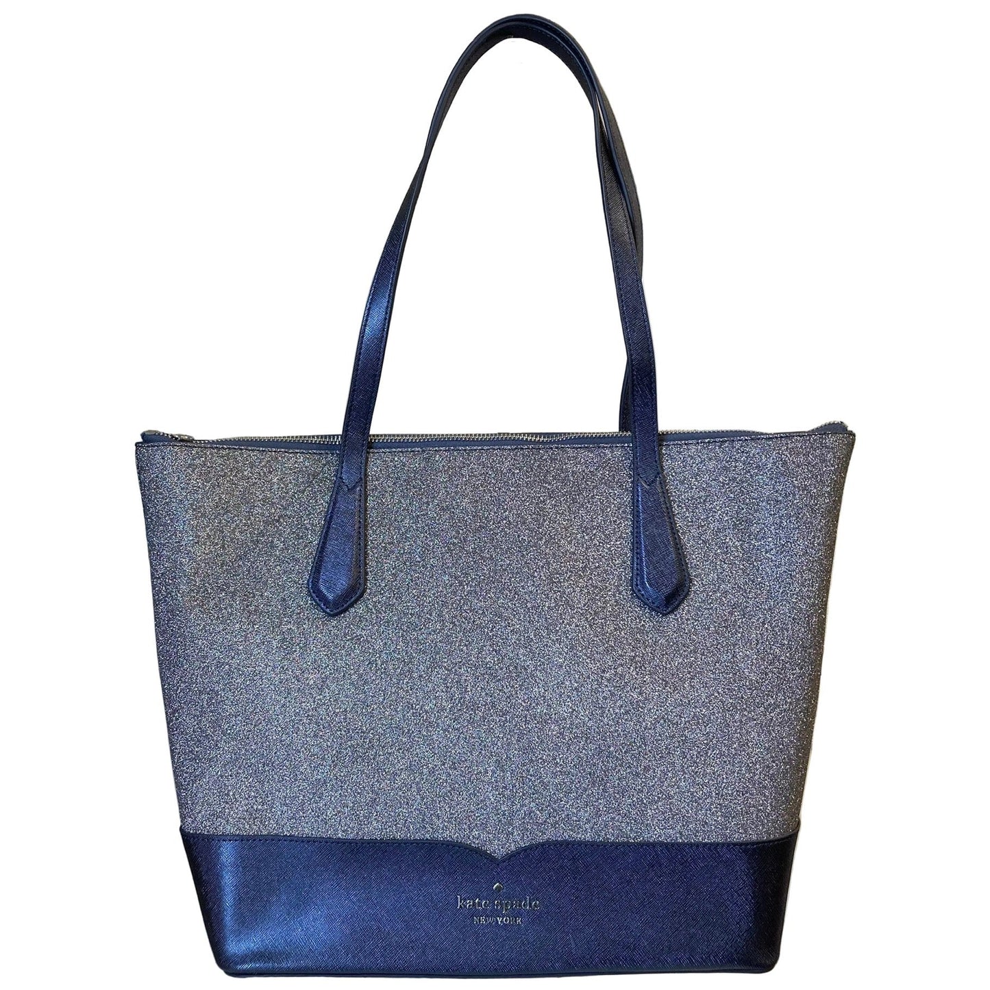 Tote Designer By Kate Spade In Blue, Size:Large