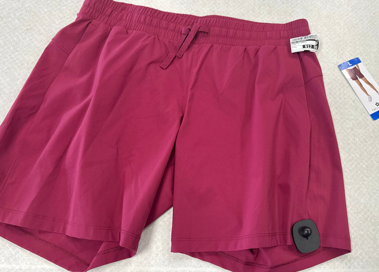 Athletic Shorts By Tuff Athletics In Pink, Size: L