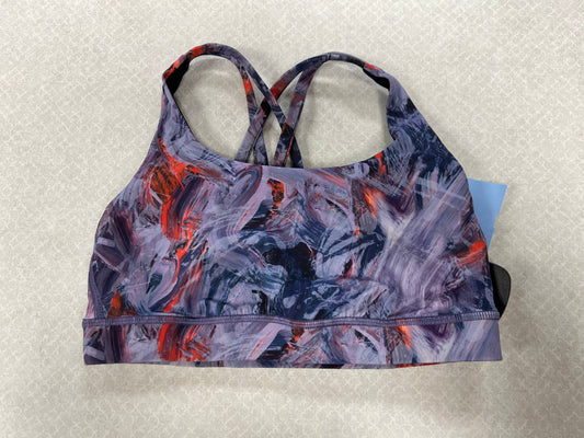 Athletic Bra By Lululemon In Blue & Purple, Size:6