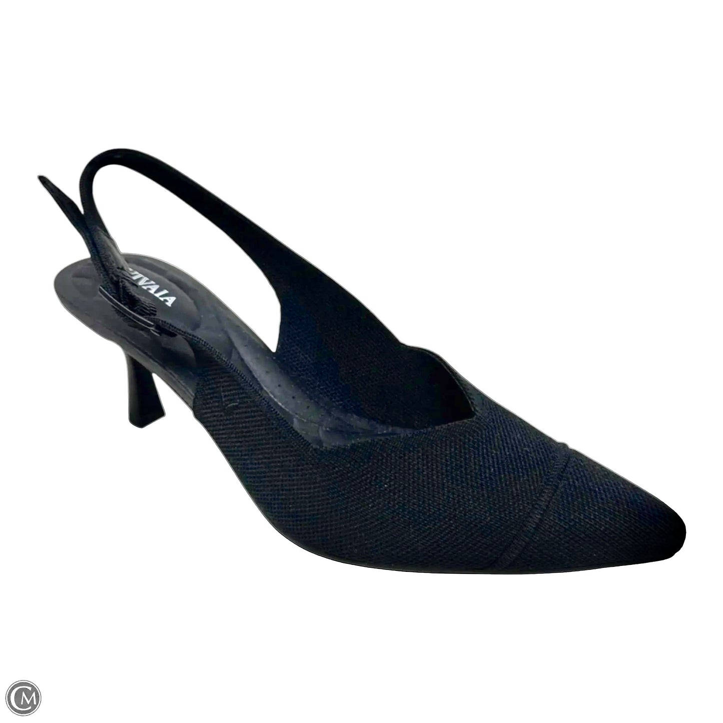 Addison Pointed-Toe Slingback Heels By Vivaia In Black, Size: 10.5 (40.5)