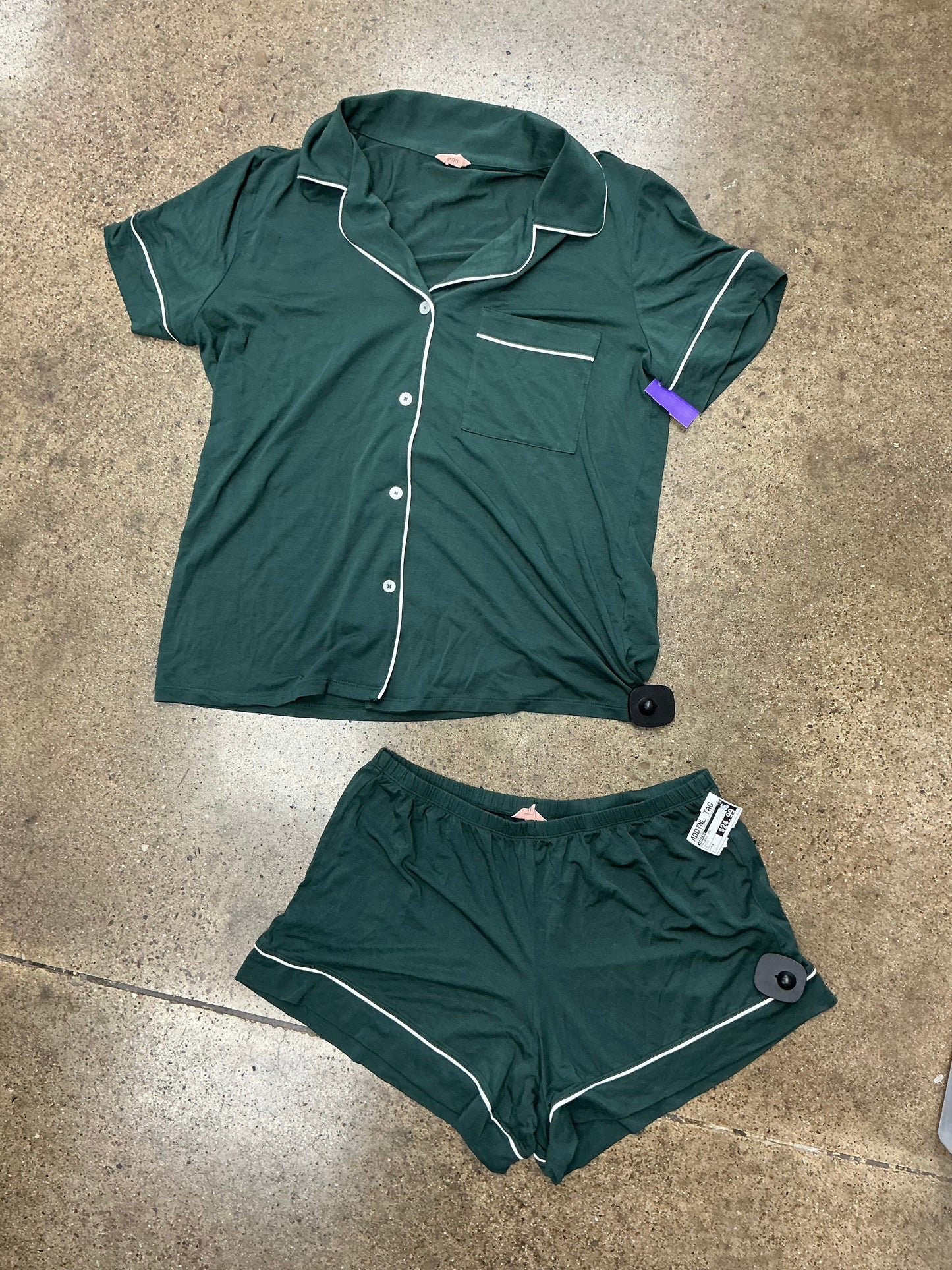 Pajamas 2Pc By Eberjey In Green, Size:M