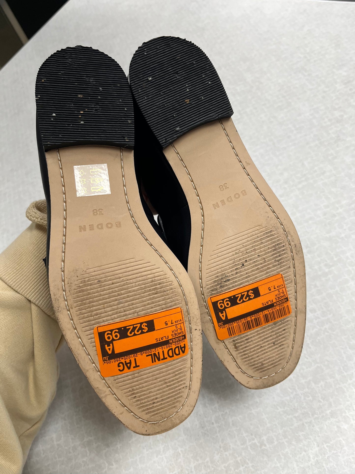 Shoes Flats By Boden In Black, Size:7.5