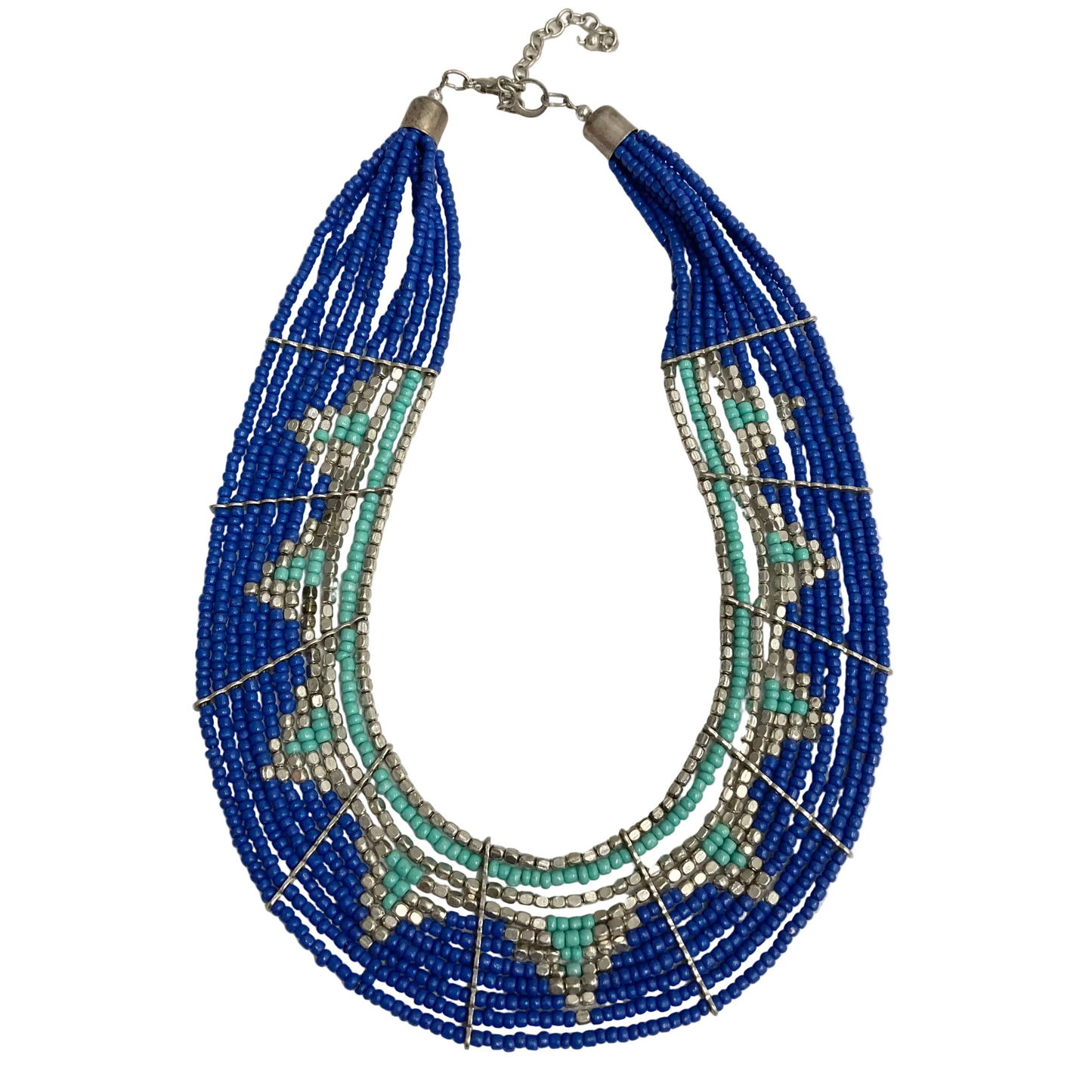 Necklace Statement In Blue